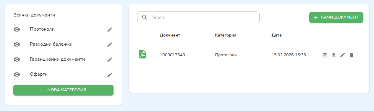 Прикачени документи — изглед на домоуправителщ