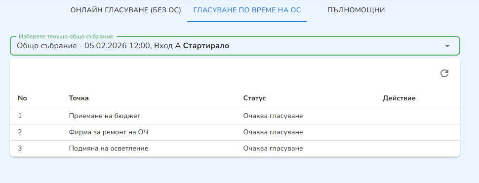 Гласуване от страна на живущия
